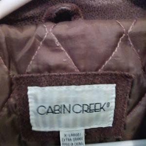 Cabin creek leather bombers jacket